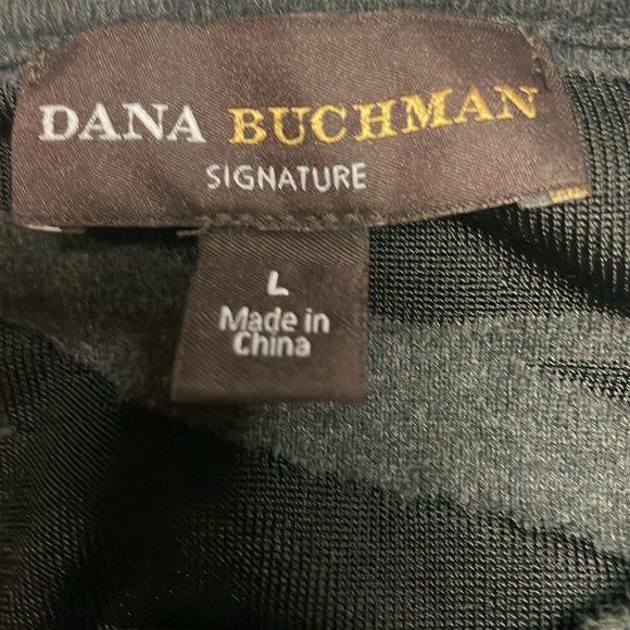 Dana Buchman Women's Large LS Scoop Neck Zebra Print Top - Picture 3 of 4